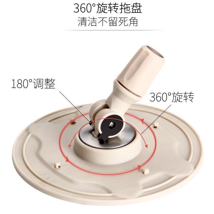 纯不锈钢单桶自动压825驱动旋转拖双平板免手拖洗拖布头筒手把拖