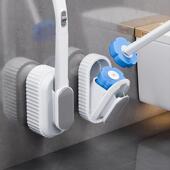 日本一次性马桶刷家用无死角洗厕所刷子神器化妆室壁挂清洁替换头