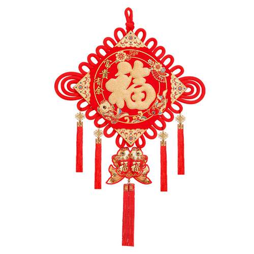 新款中国结挂件福字大号新年装饰客厅电视背景墙入户门春节年货