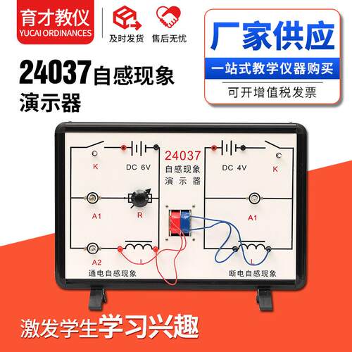 24037自感现象演示器通电自感断电自感电学实验器材物理教学仪器