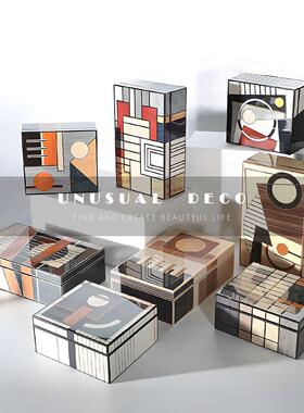 UNUSUAL 现代简约异域图腾装饰收纳盒样板房首饰盒卧室饰品盒摆件