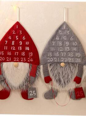 Plush Faceless Santa Advent Calendar Christmas Tree Wall