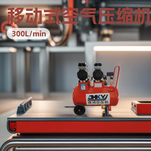 0.7Mpa无油活塞机8公斤实验高压空气压缩机7.5KW工厂直销