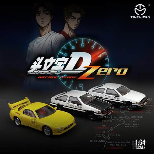 TM1:64丰田AE86头文字D闭灯版合金仿真汽车模型