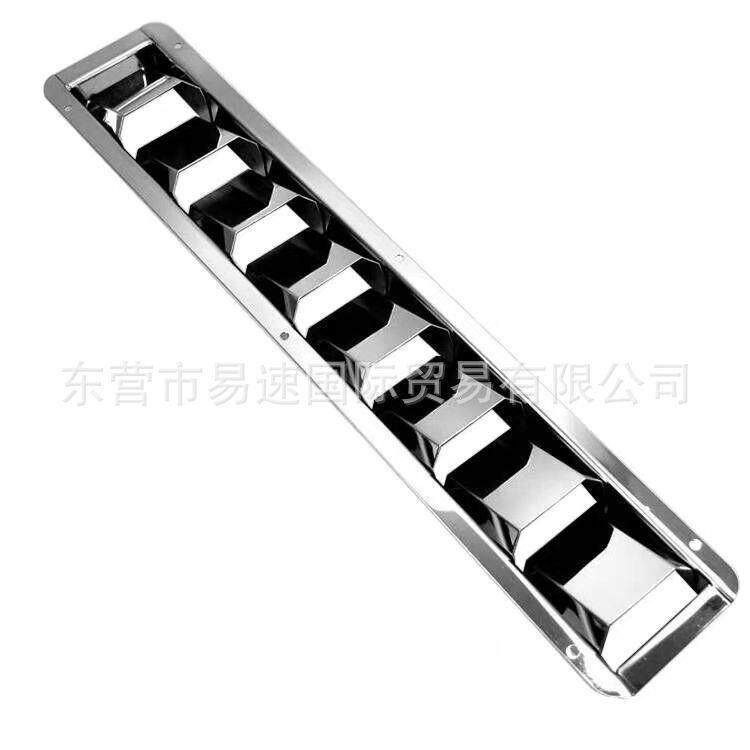 供应不锈钢船用8槽百叶通风口船用五金游艇配件船用通风孔