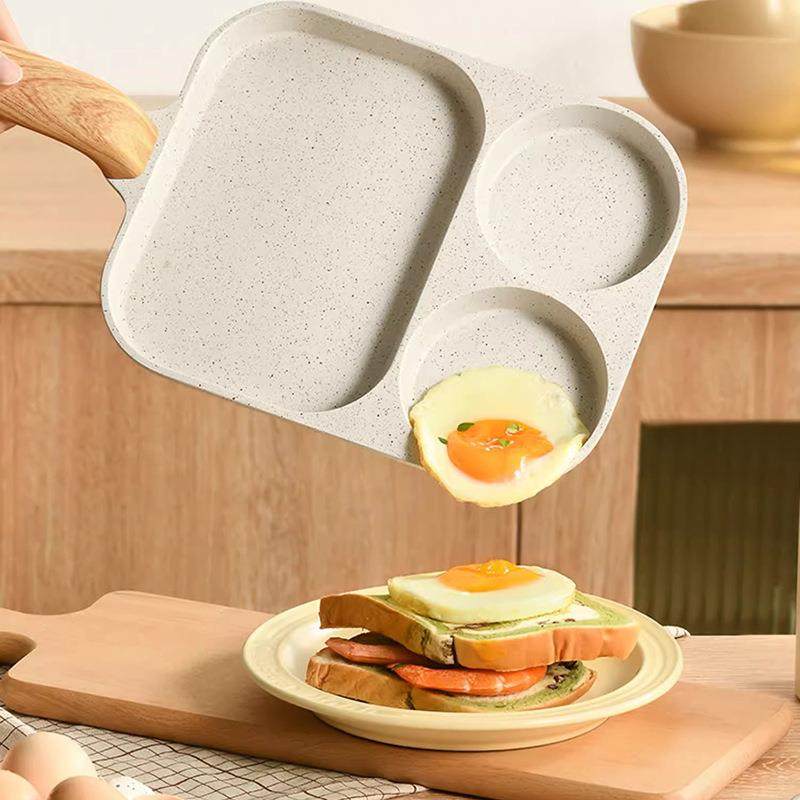 不沾专用蛋堡鸡蛋汉堡锅商用摆摊煤气煎锅煎蛋饼新款实用烙饼四格