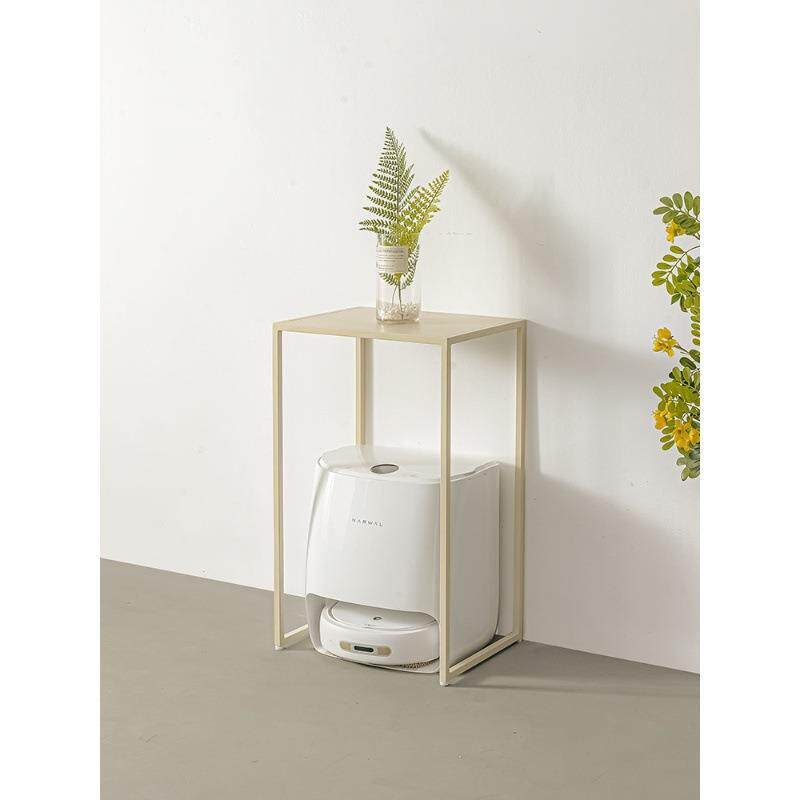 单层行李箱架子扫地机器人收纳柜置物架阳台高脚盆栽花架小夹缝桌