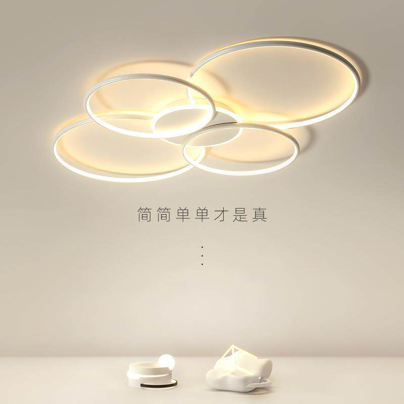 客厅主灯大气大厅灯具现代简约极简北欧大灯圆环形室内灯吸顶灯