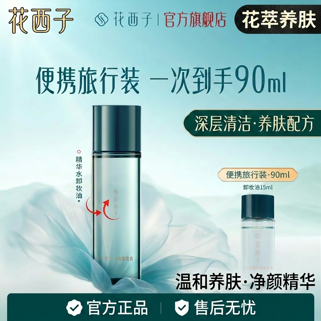 花西子卸妆油温和深层清洁养肤花萃精华卸妆水女旅行装