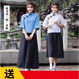 民国风女装女五四青年装学生装复古学生服中山装套装合唱演出班服