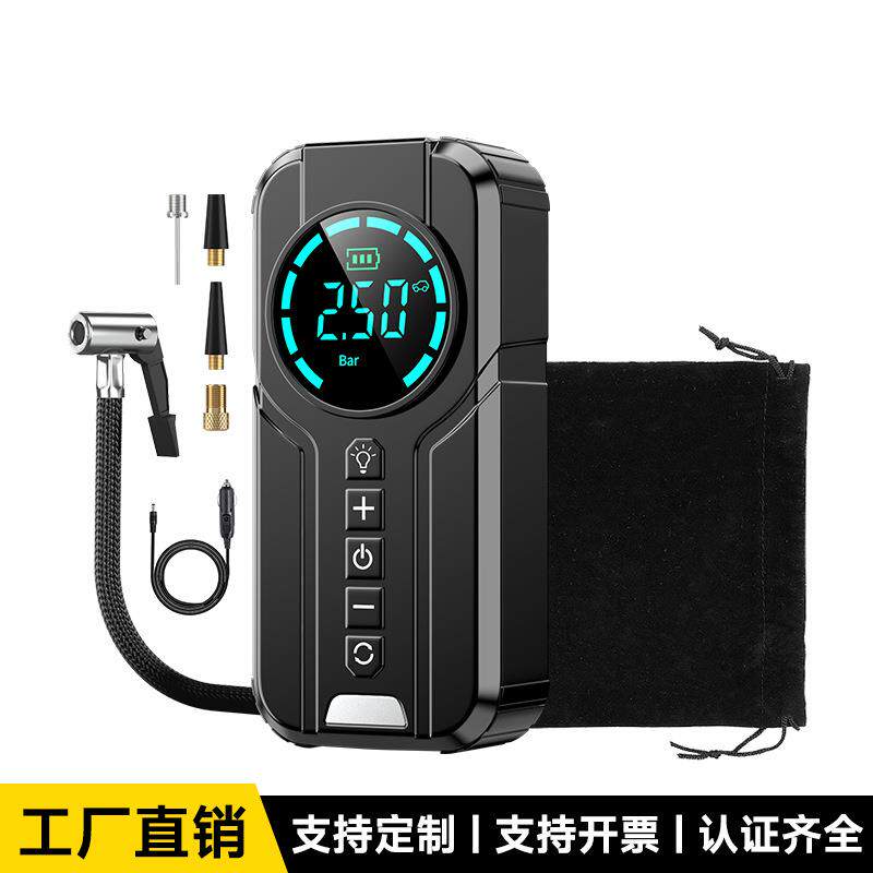 车载应急启动电源打气机搭电宝All汽车专用无线可携式电动打气泵