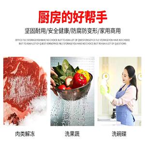 跨境商用不锈钢水槽双槽加深加厚大号水槽厨房食堂解冻池泡菜池