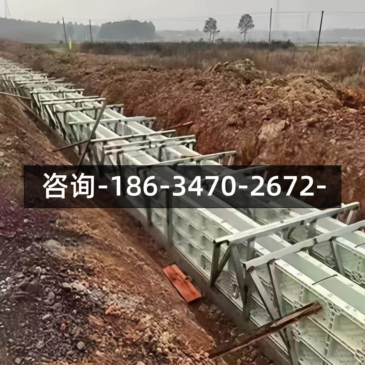 建筑塑料水沟模板现浇水泥防撞墙管廊排水沟框格护坡定型平面模具
