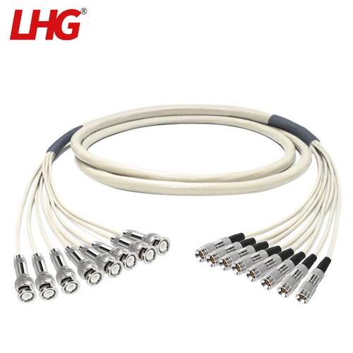 LHG2M两兆成品线SYV75-2-1同轴电缆DDF架连接线CC4-BNC八芯