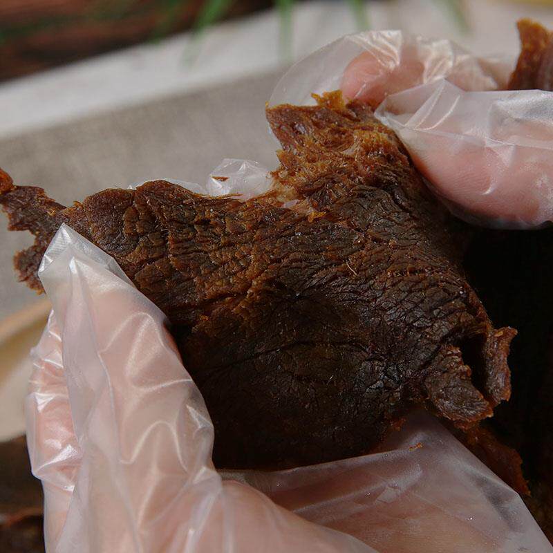 旗舰瑞安湖岭牛肉干温州特产卤味小吃即食零食手撕黑肉片【不硬超