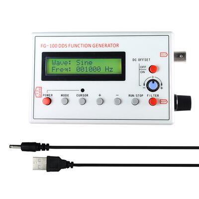 FG-100函数信号发生器DDS Function Signal Generator 1HZ-500KHZ