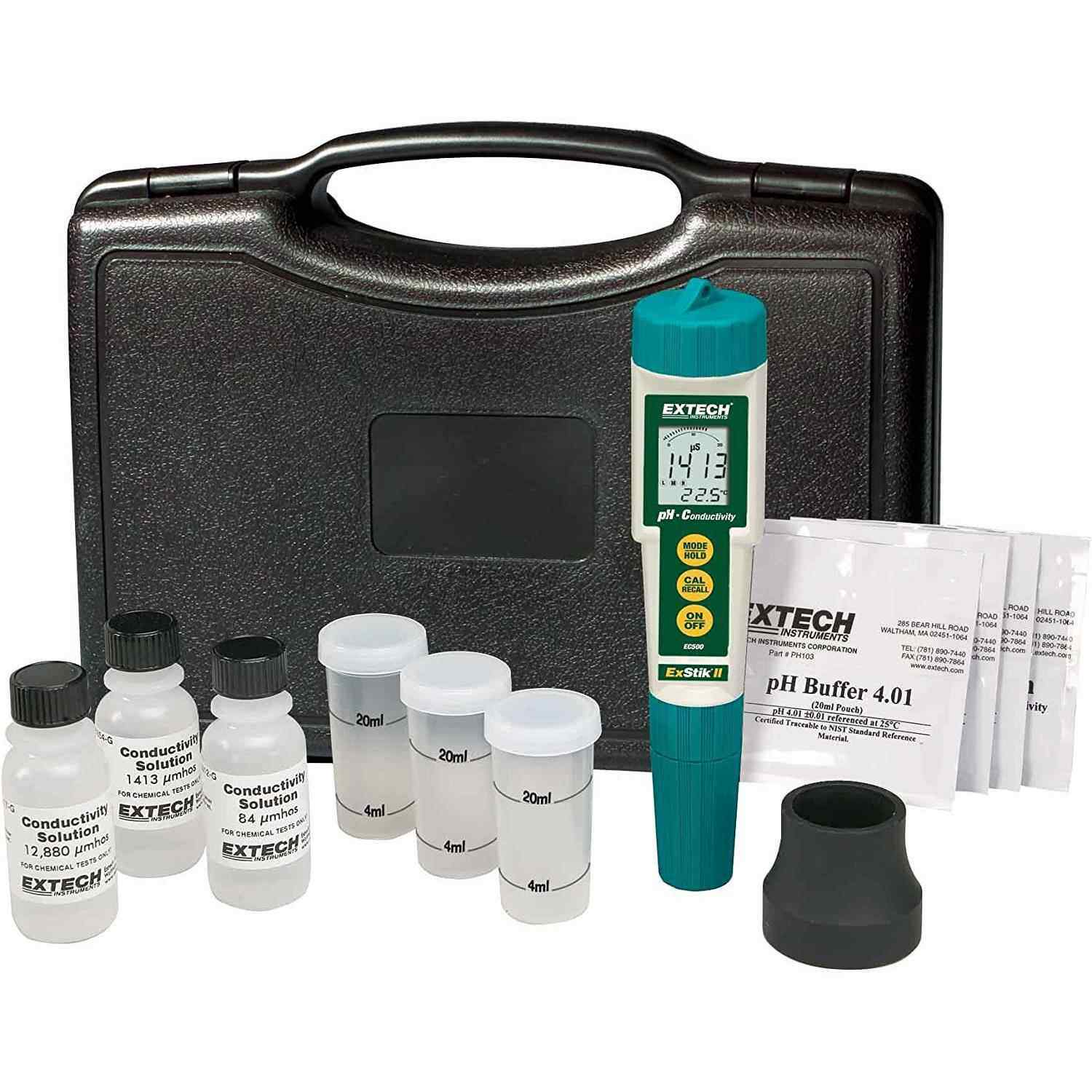 Extech EC510 防水 ExStik II pH/导电仪套件