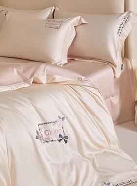 A类100支高刺端绣全纯棉四件套棉床单被套床笠AL678915205新2款床