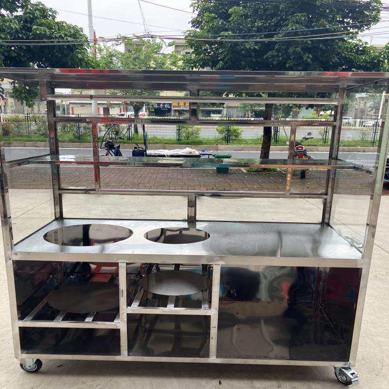 产品专业各类餐车汤粉车厨房用具明档车烧腊车摆摊车工厂直销