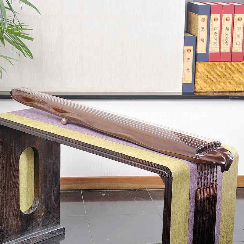 正品古叶式琴初学者入门练工习琴 纯手百年老杉木生漆鹿角蕉霜演