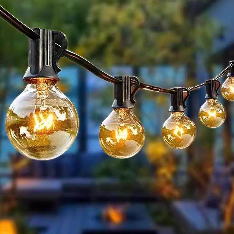 货S14防水LED现钨丝灯串户外庭院饰别花墅园节UWX日露营氛围装灯