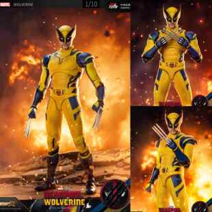 中动漫威金刚狼可动人偶死侍与金刚狼3手办模型摆件男孩玩具礼物