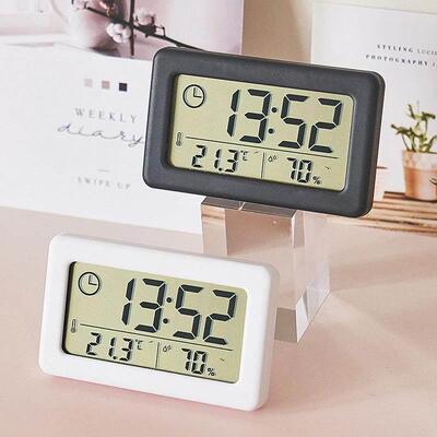 LED Digital Alarm Clock With Thermometer Desktop Electronic