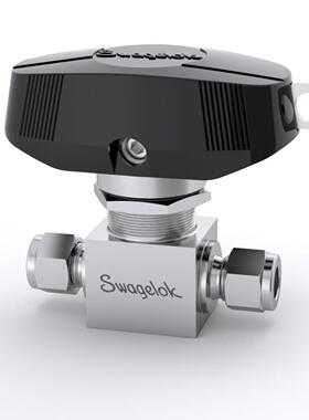 世伟洛克SS-44S6-LLC直通球阀6Cv3/8in.卡套管闩锁关闭手柄不锈钢