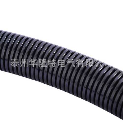 加厚PA6尼龙阻燃波纹穿线软管/汽车发动机开口线束管光伏电缆套管