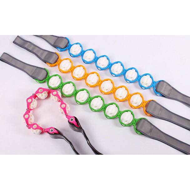 正品部腰部手动摩滚轮按器颈小腿按摩轮背拉背滚轮按肩摩腰带全身