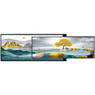 新中式客厅水挂画 画福禄寓山意好现代轻奢发沙背景装墙饰画YYZT-