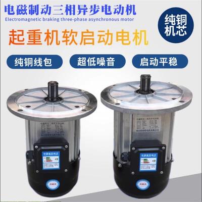YDE/YSE 80L-4 0.8kw软起动行车电机行走电机天车马达90L-4 1.5