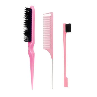 5pcs Hairdressing Tools Pointed Tail Comb Dual Head Eyebrow