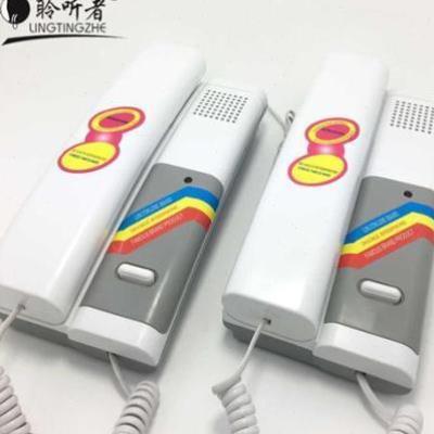 聆听者有线对讲电话机电梯隧道窗口双向老人呼叫器交直流语音通话图片