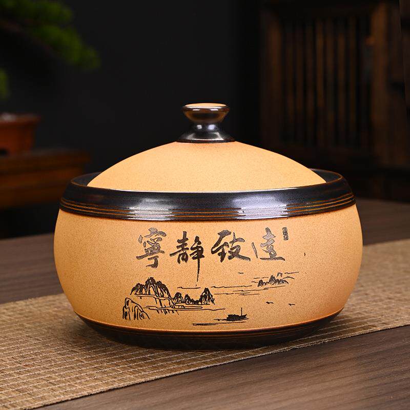 茶叶罐陶瓷大号密封罐茶罐家用防潮存茶储茶罐普洱散茶叶包装礼盒