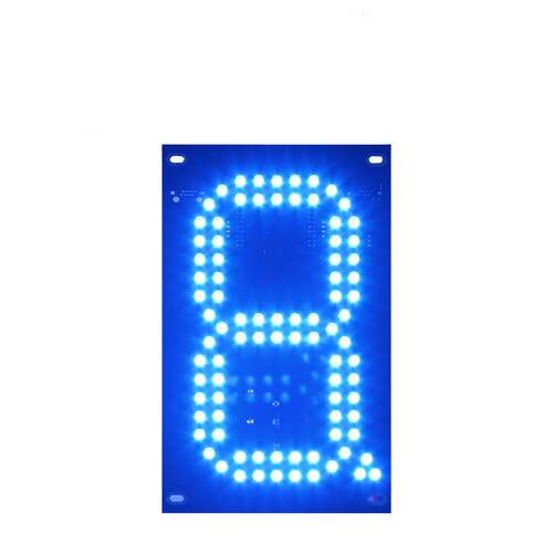 7寸蓝色8字板油价显示牌LED数字板加油站价格显示屏