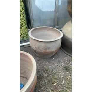 高档包盆邮土陶鱼缸造养金鱼荷花睡莲北京黑陶老缸景粗陶庭院流水