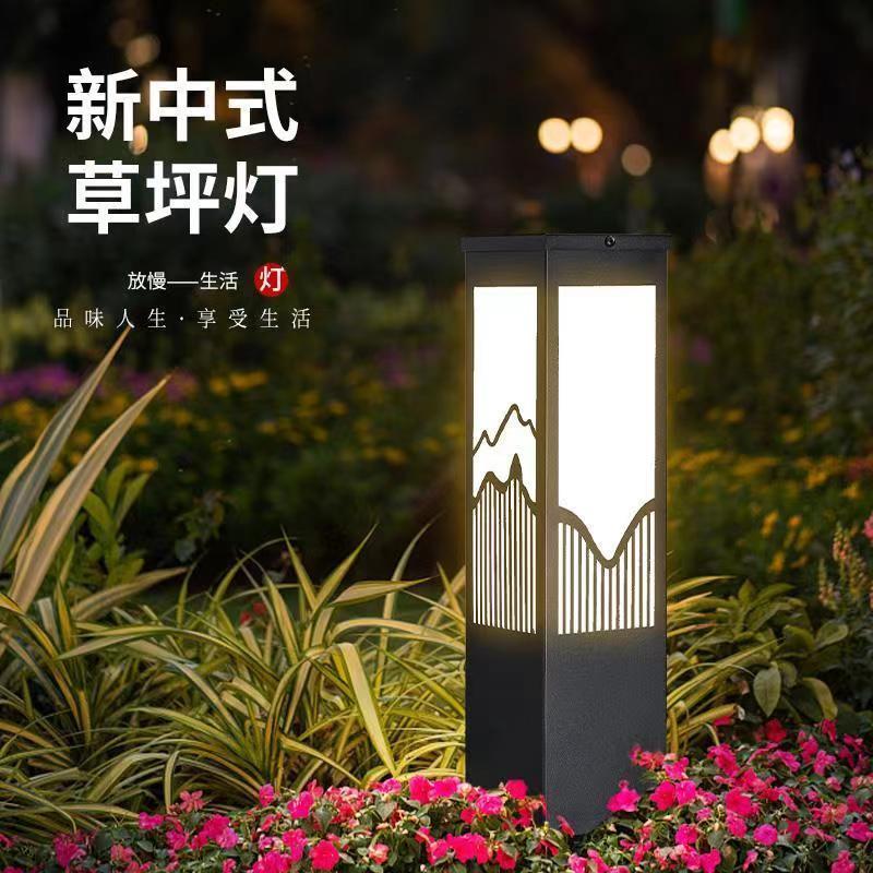 户外太阳能草坪灯别墅家用庭院花园装饰防水柱子灯草地布置景观灯
