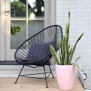 阳台7723桌椅合户外桌椅庭院藤编小桌阳光房小茶几简约椅藤组椅三