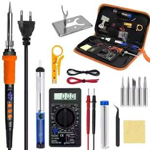 B烙铁套装 90W 电子维修电工具学生组合家用909A 万用表电烙铁套装