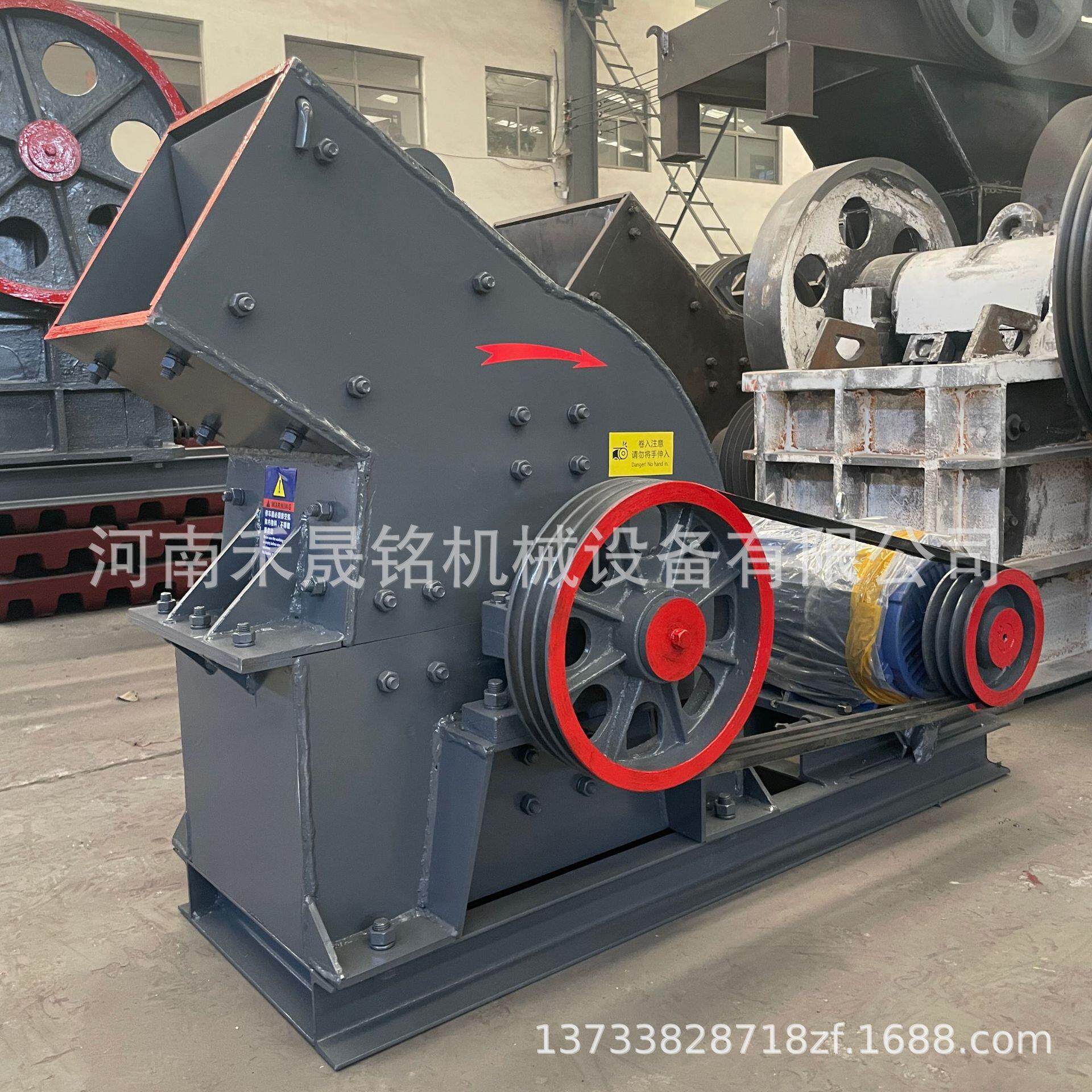 中小型锤式破碎机价格柴油动力玻璃砖瓦碎片锤式粉碎设备