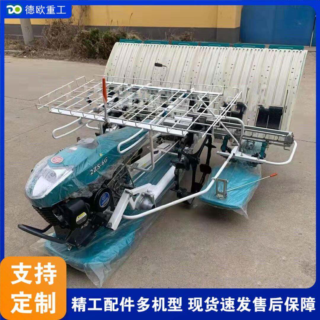 手扶步进式水稻插秧机 农用秧苗栽秧机 四行六行水田秧苗种植机