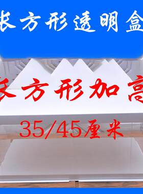 新品超大长方形加高翻糖双层透明生日蛋糕盒14寸16寸18寸20寸24寸