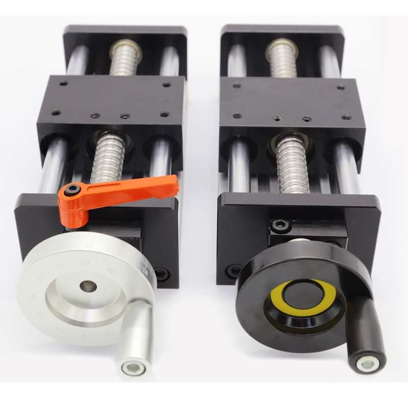 批发滑台模组手摇手动款EBH精密滚珠丝杆十字直线导轨升降台