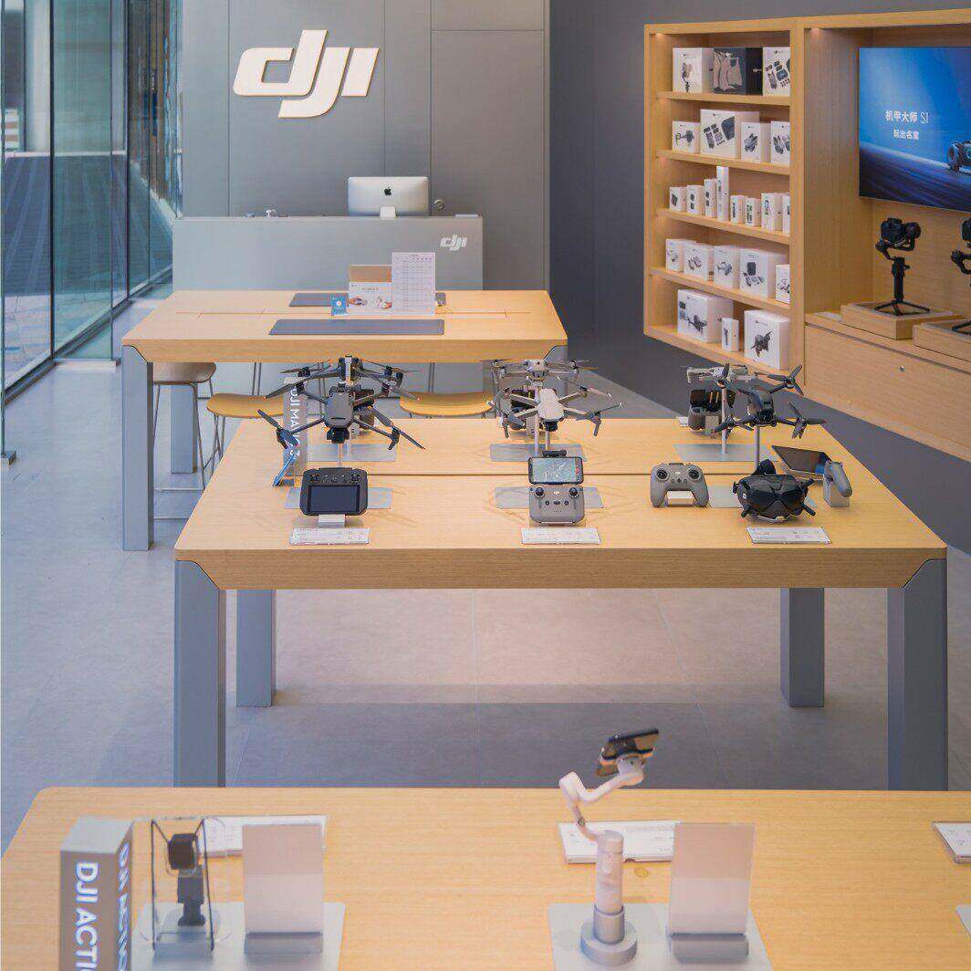 无人机体验台大疆数码相机展示柜产品展示桌新款中岛展示台定制