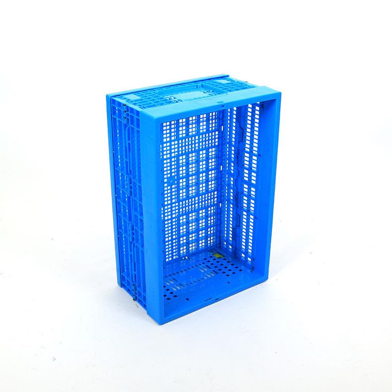600-250折叠筐箱塑胶篮加厚长方形收纳筐蔬菜水果配送框 如顺