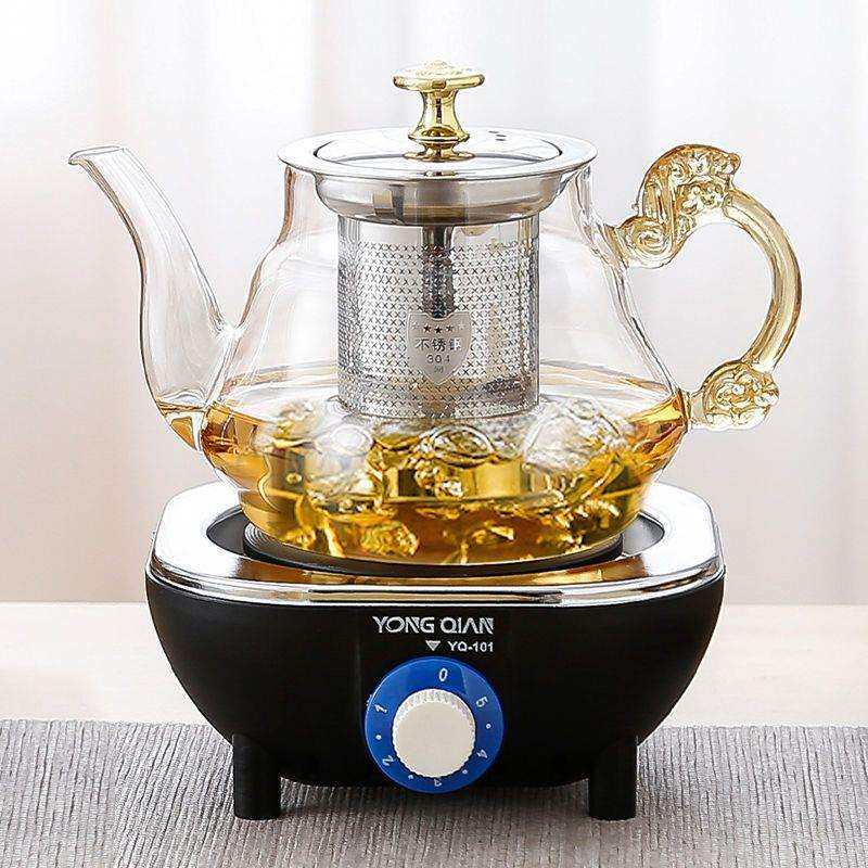 加热玻璃煮茶壶套装家用养生煮茶器新款小型恒温煮茶具整套烧茶具