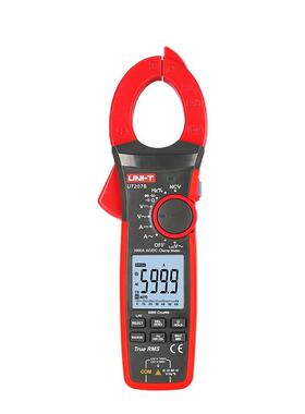 优利德新款UT207B交直流真有效值数字钳形表钳型表1000A
