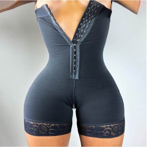 Waist slimming pants with high waist and three crotch