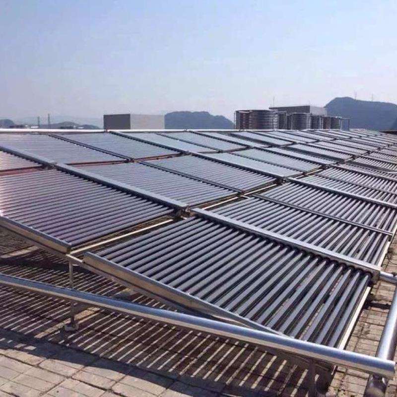 太阳能工程集热器学校酒店太阳能50联管不锈钢集热器联箱集热器